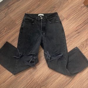 Abercrombie Curve low rise black jeans